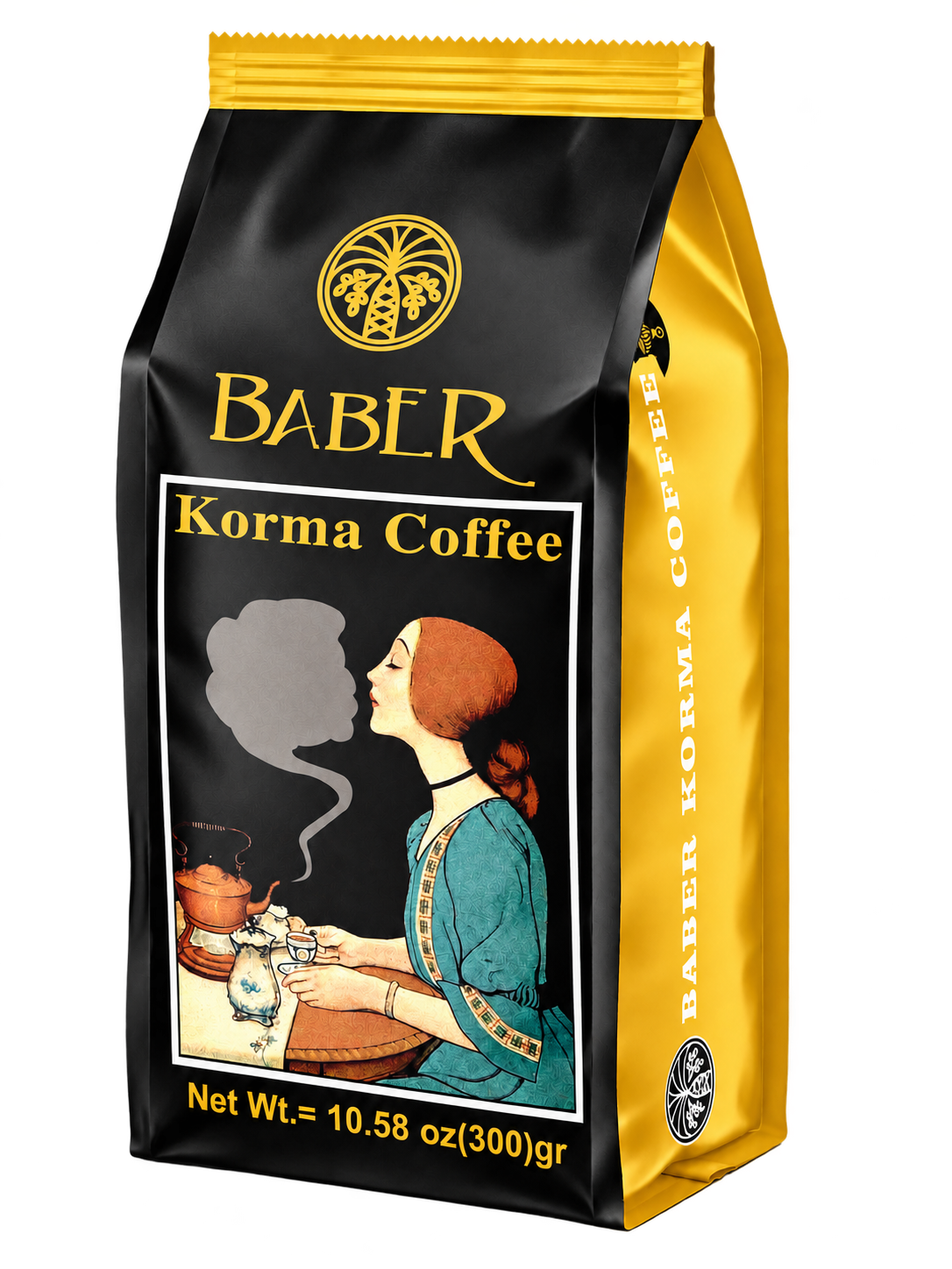 BABER Date Seed Coffee 300 g packaging design 01